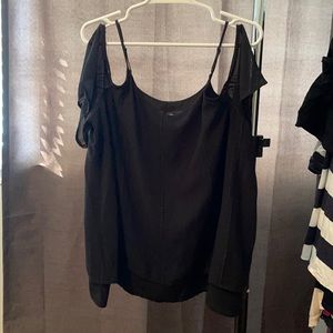 Off shoulder black blouse